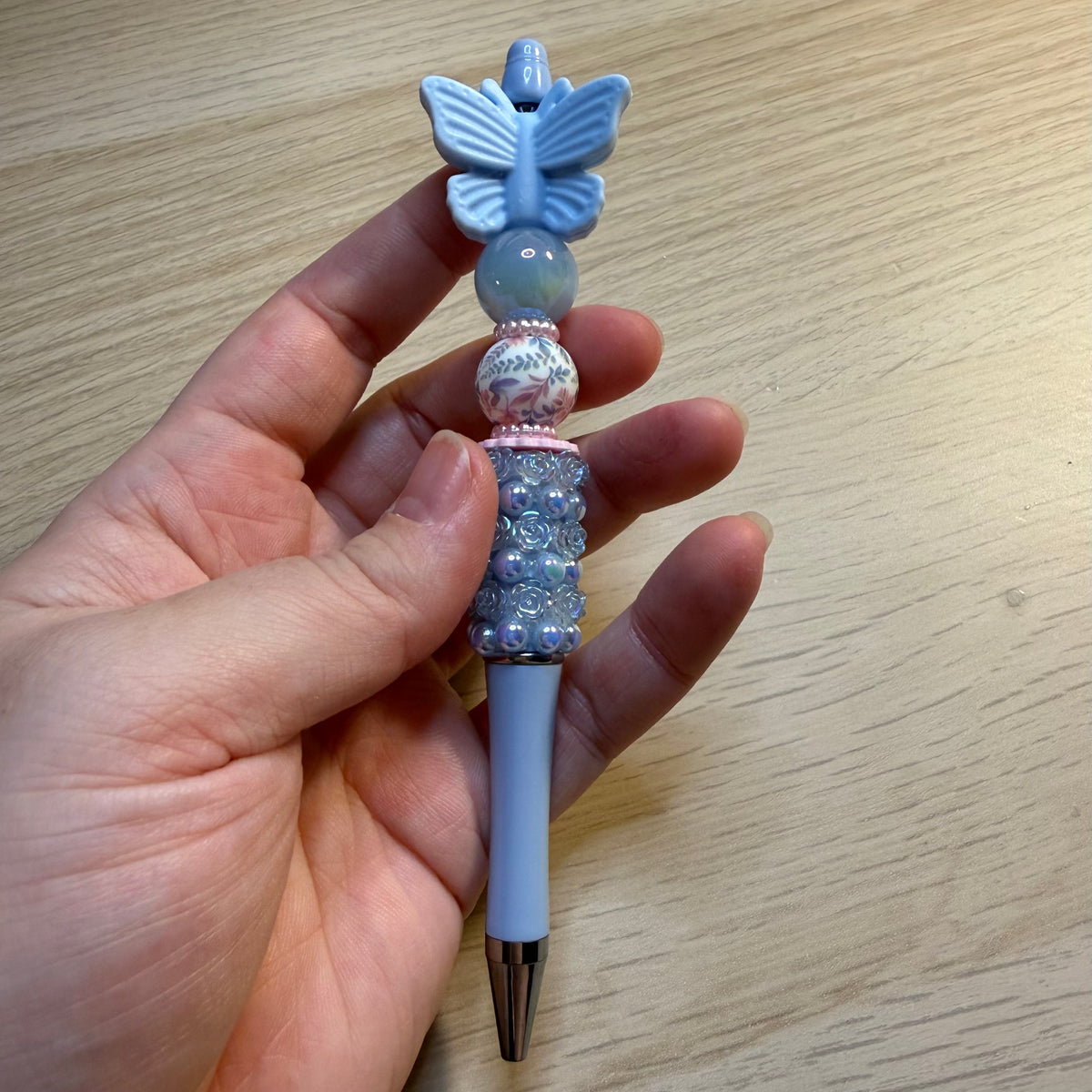 Blauwe vlinder pen