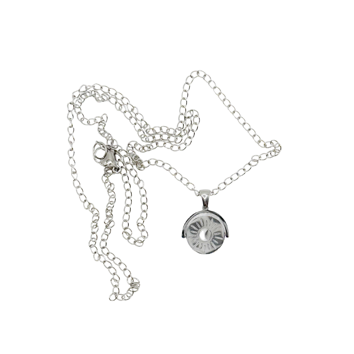 Fidget ketting zon (zilver)