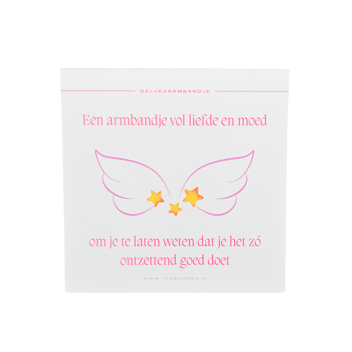 Geluksarmbandje (roze)