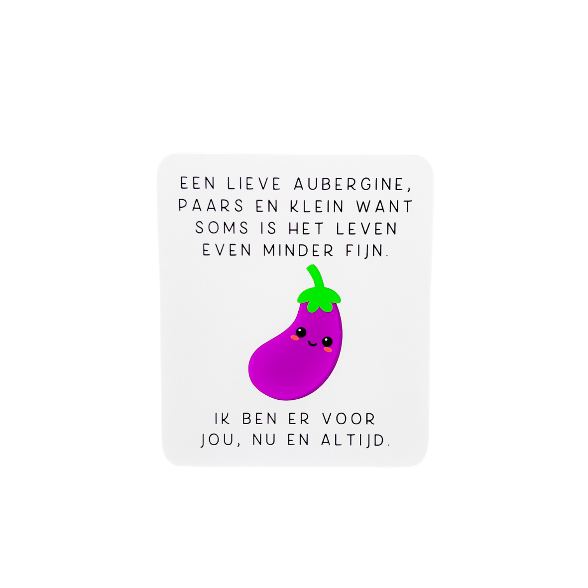 Emotionele support aubergine