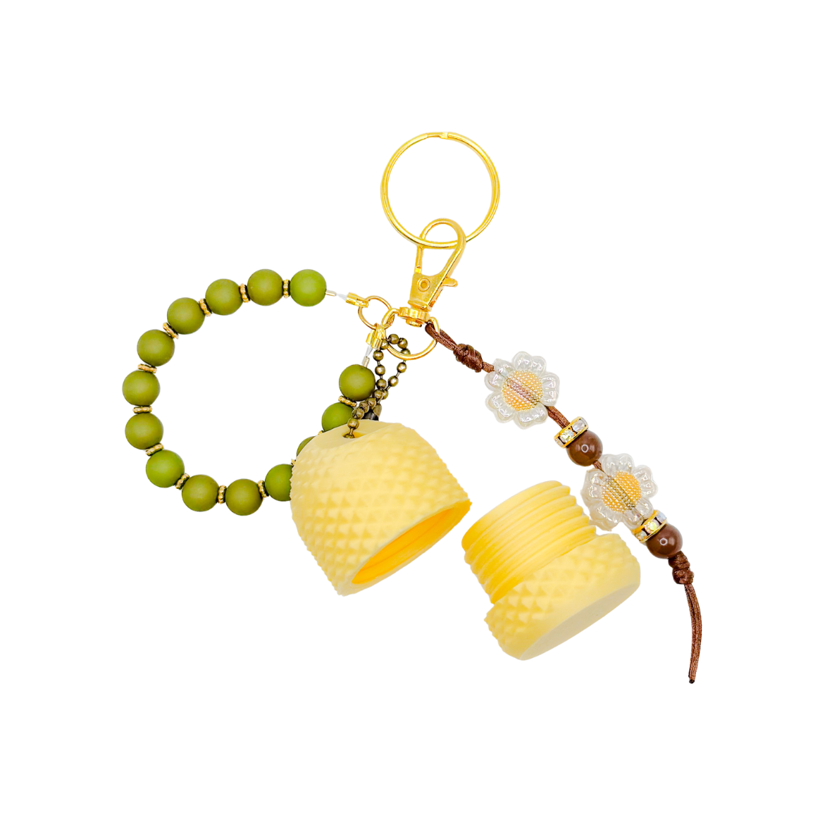 Spikey fidget medicatiehouder – butteryellow small