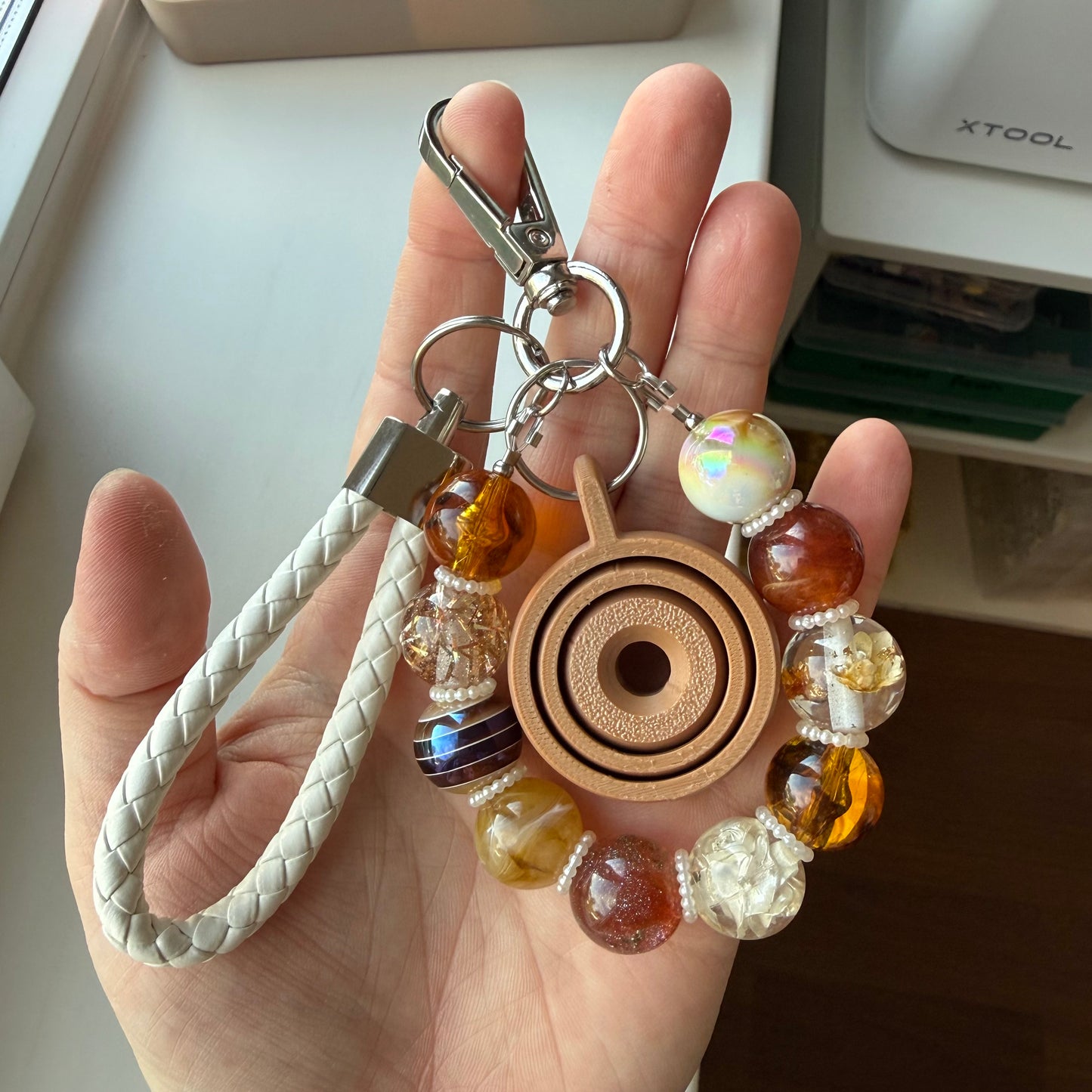 Gyro fidget camel/bruin