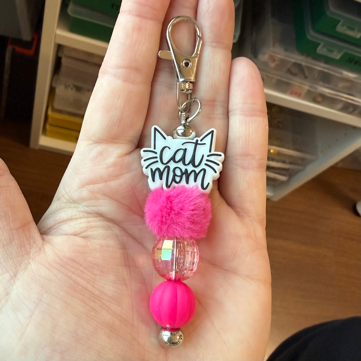 Cat mom roze