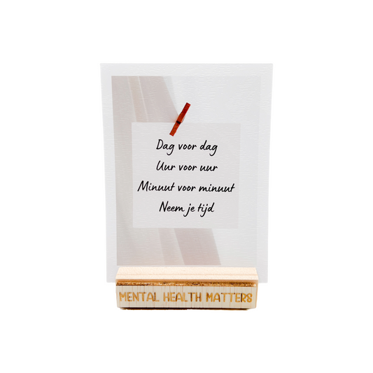 Dag voor dag, uur voor uur, minuut voor minuut (beige)