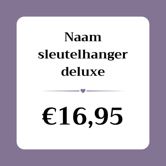 Naam sleutelhanger deluxe €16,95