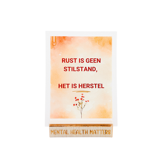 Rust is geen stilstand, het is herstel