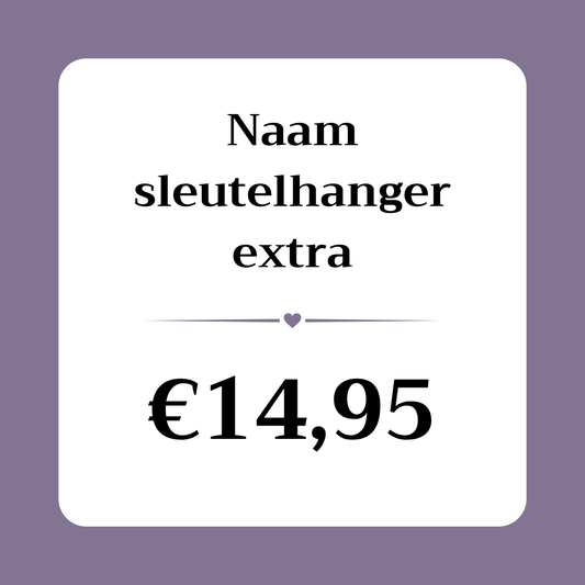 Naam sleutelhanger extra €14,95