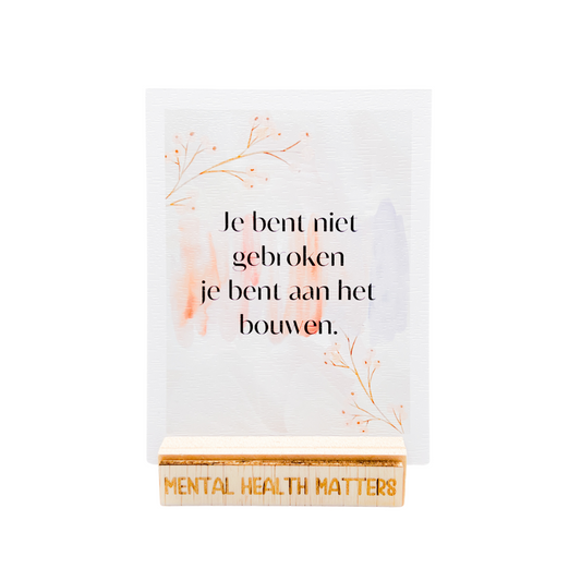Je bent niet gebroken, je bent aan het bouwen