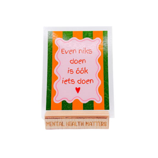 Even niks doen is ook iets doen