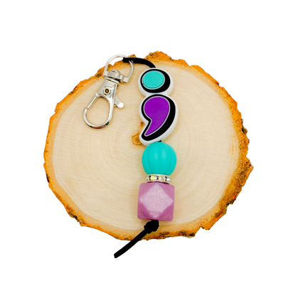 Semicolon, its ok to not be ok - purple sky