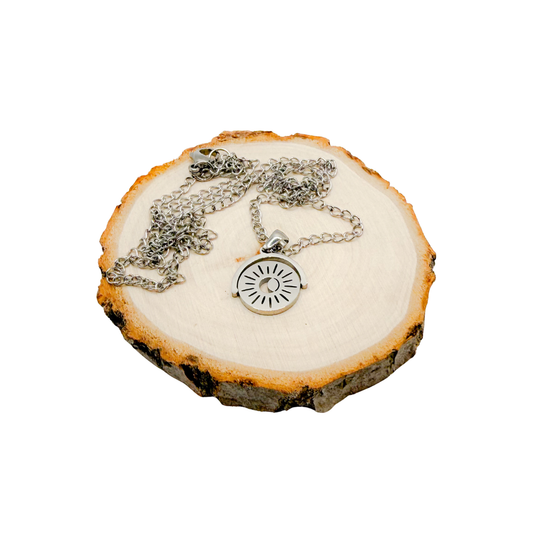 Fidget ketting zon (zilver)