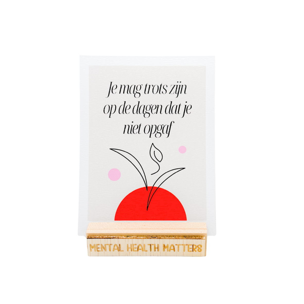 Je mag trots zijn op de dagen dat je niet opgaf