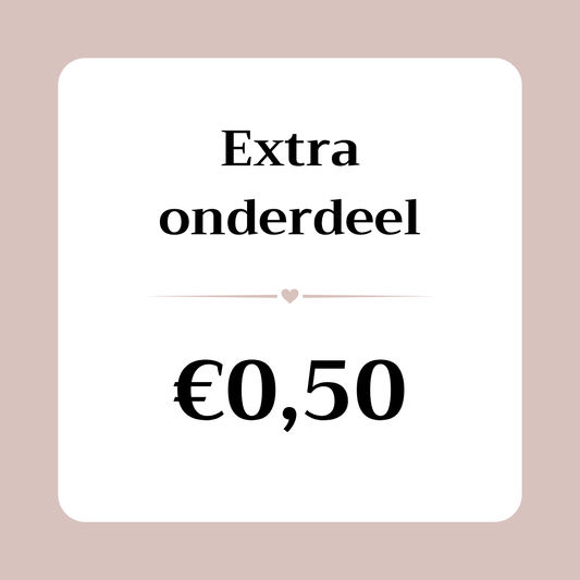 Extra onderdeel €0,50