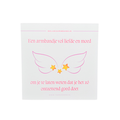 Geluksarmbandje (roze)