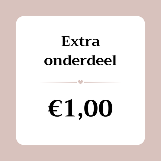 Extra onderdeel €1,00