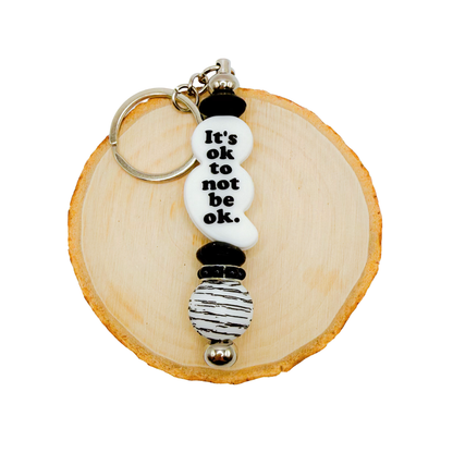 Semicolon, its ok to not be ok - black & white