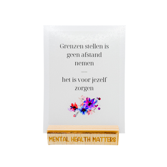 Grenzen stellen is geen afstand nemen