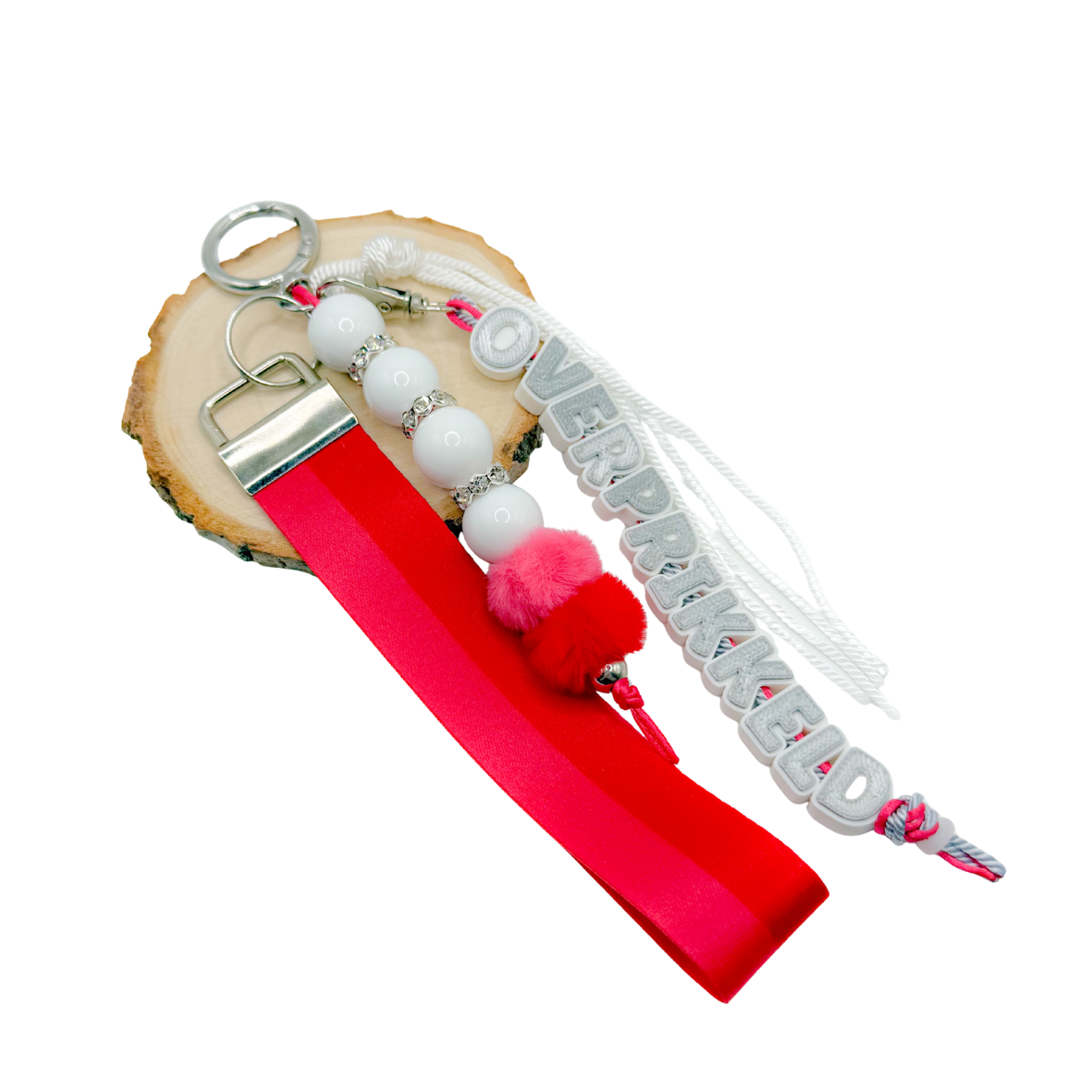 Overprikkeld roze/zilver