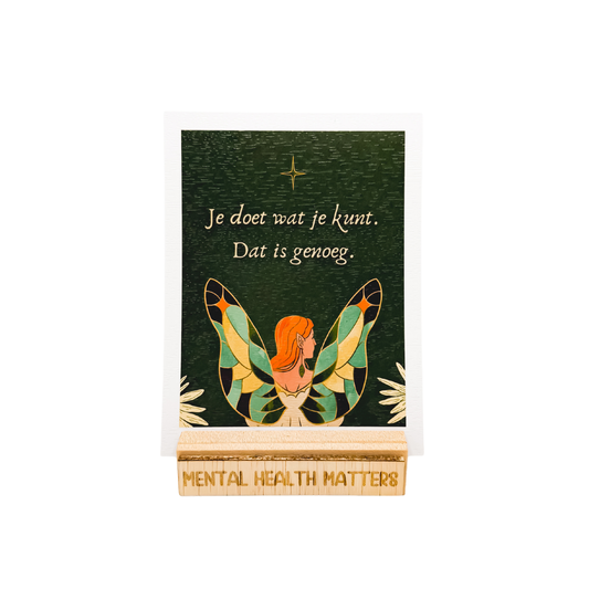 Je doet wat je kunt. Dat is genoeg
