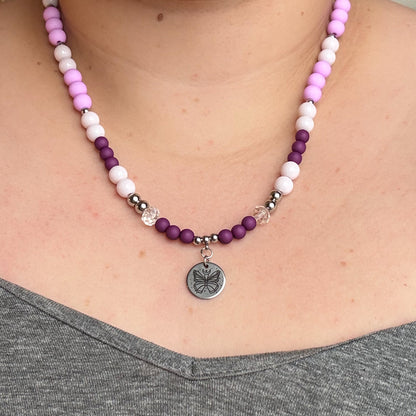 Vlinder ketting - Lavender