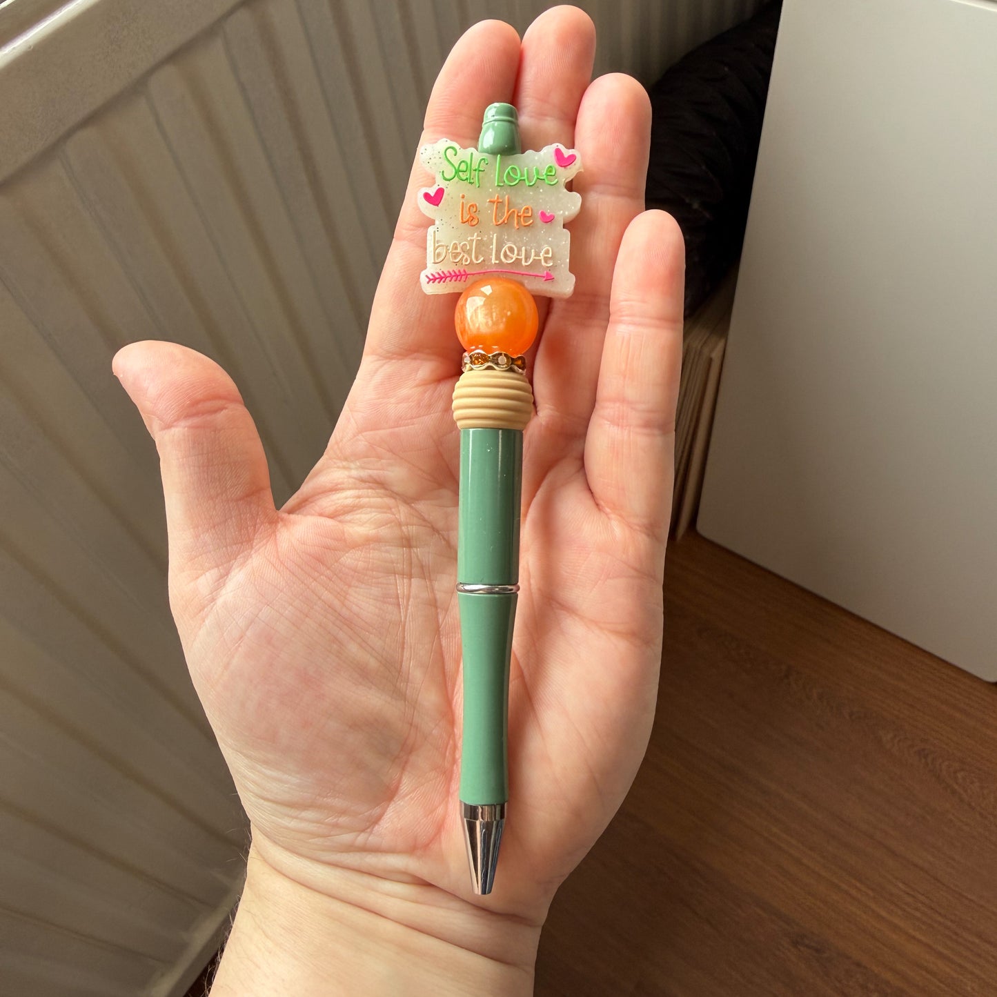 Selflove is the best love - pen oranje/groen