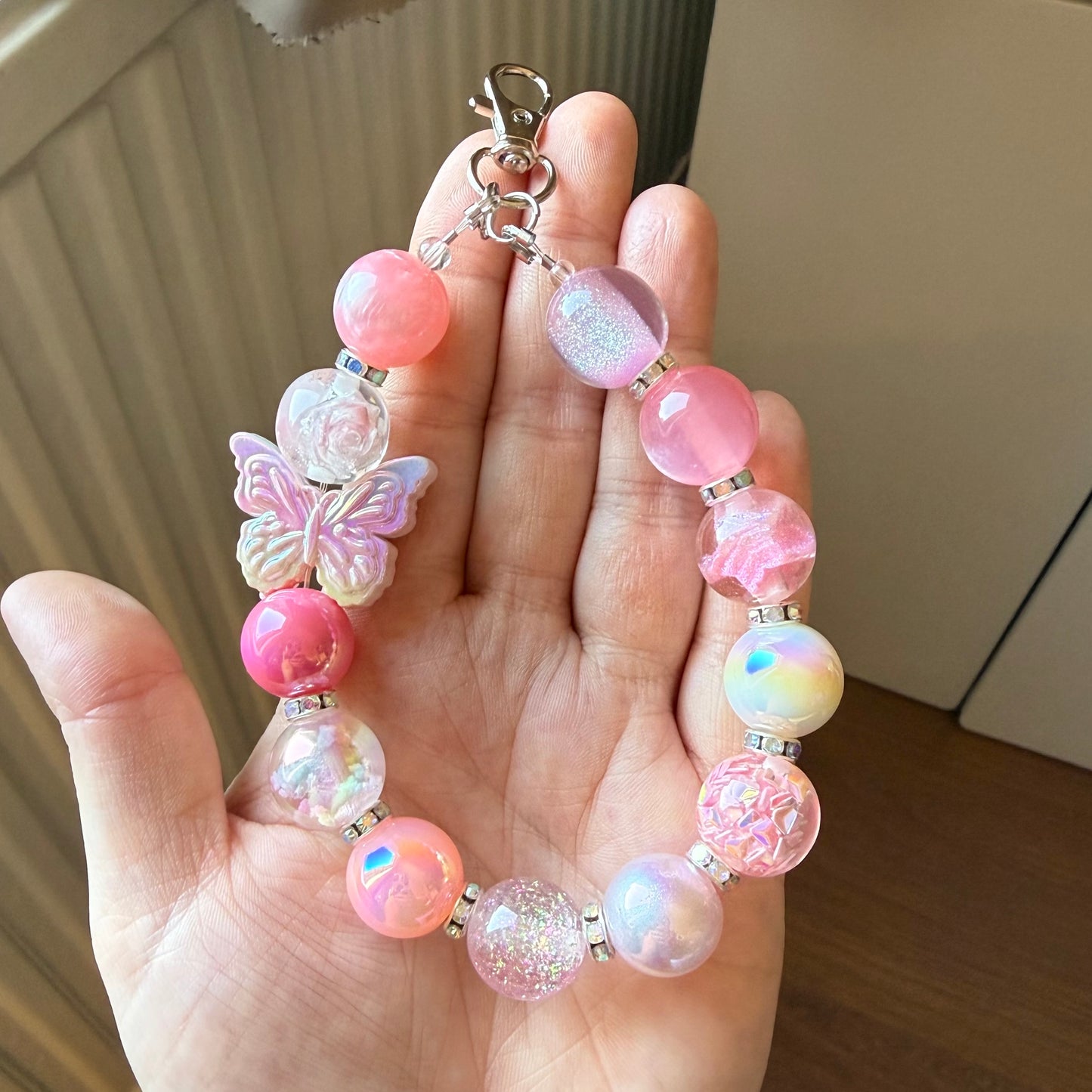 Tassen/Telefoon hanger roze