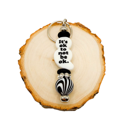 Semicolon, its ok to not be ok - black & white