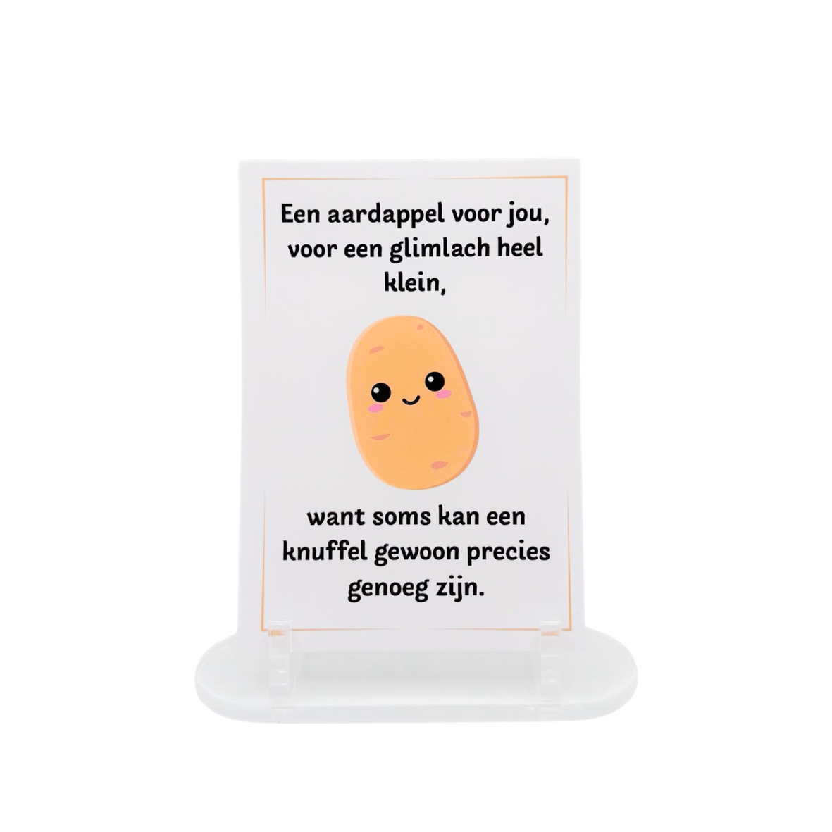 Emotionele support aardappel (handgehaakt)