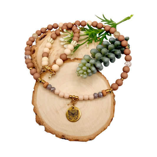 Vlinder ketting - Dune