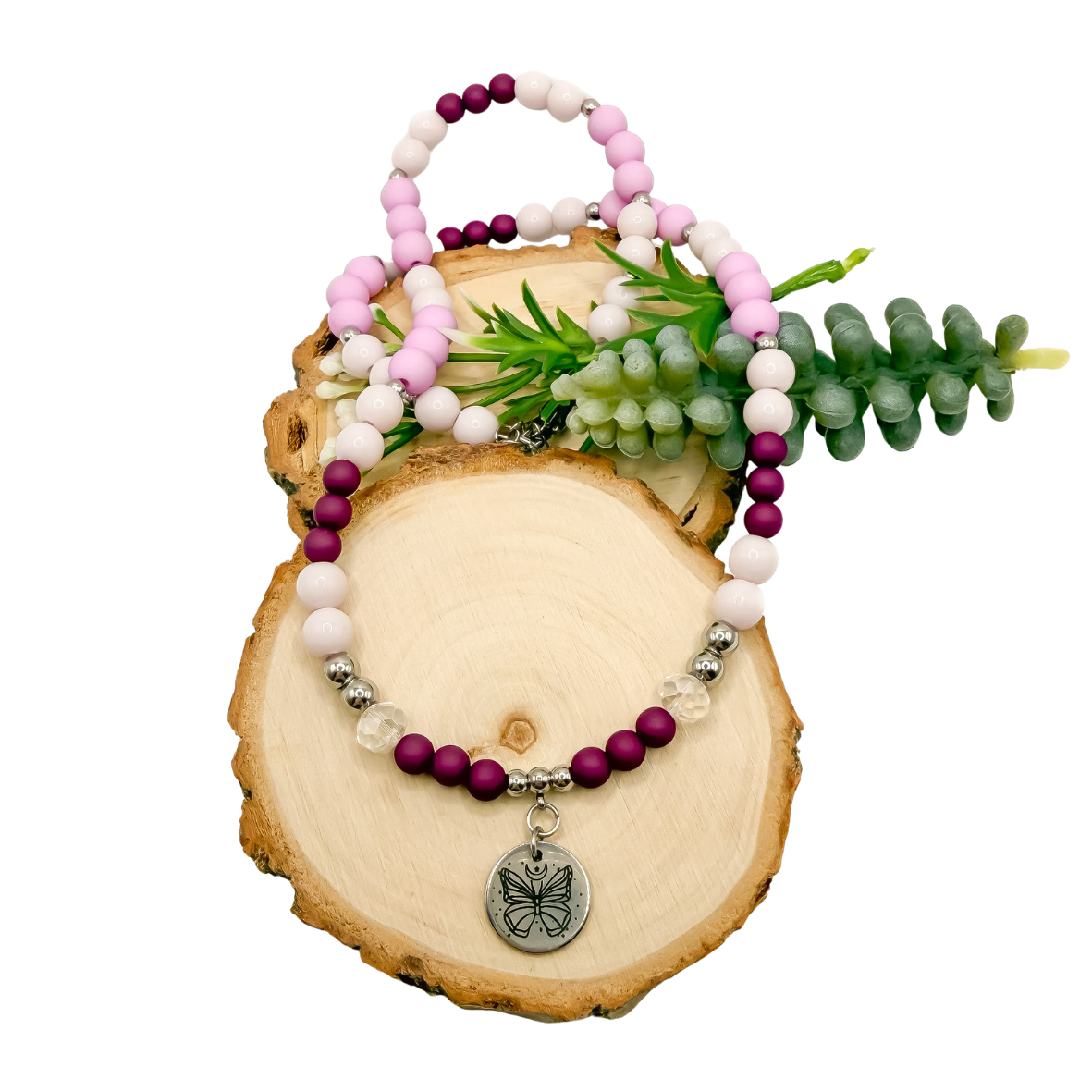 Vlinder ketting - Lavender