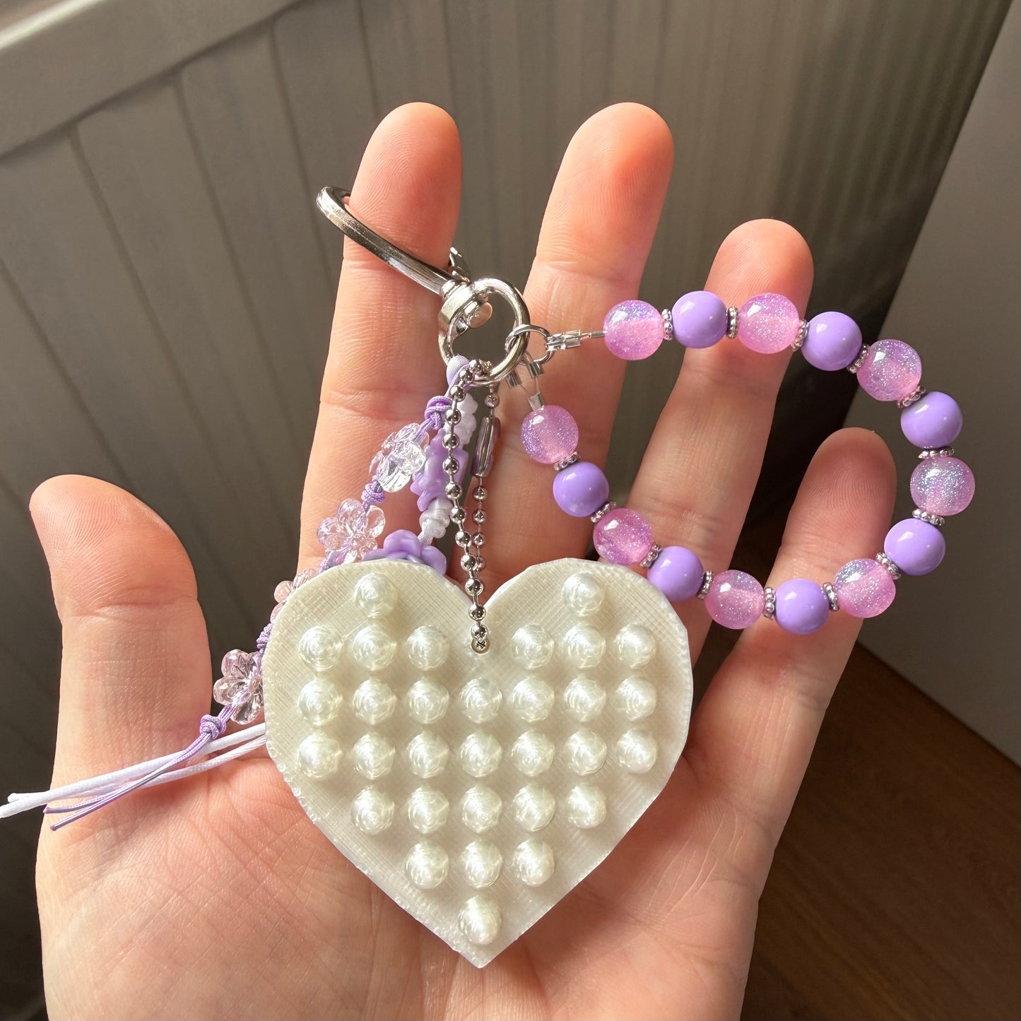 Spikey heart parelmoer