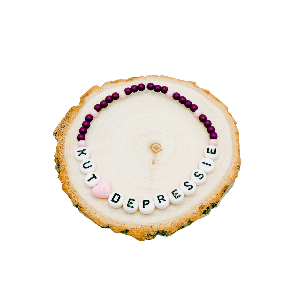 Kut depressie (aubergine/roze)