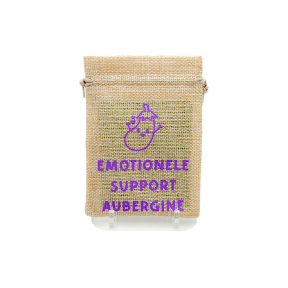 Emotionele support aubergine