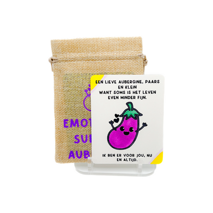 Emotionele support aubergine