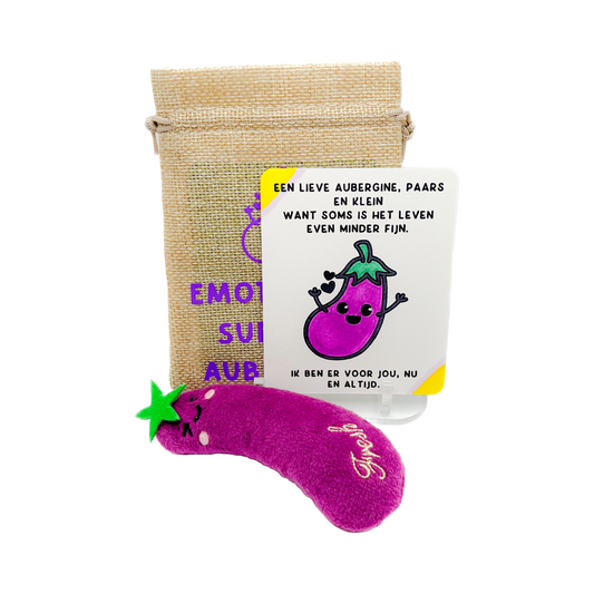 Emotionele support aubergine