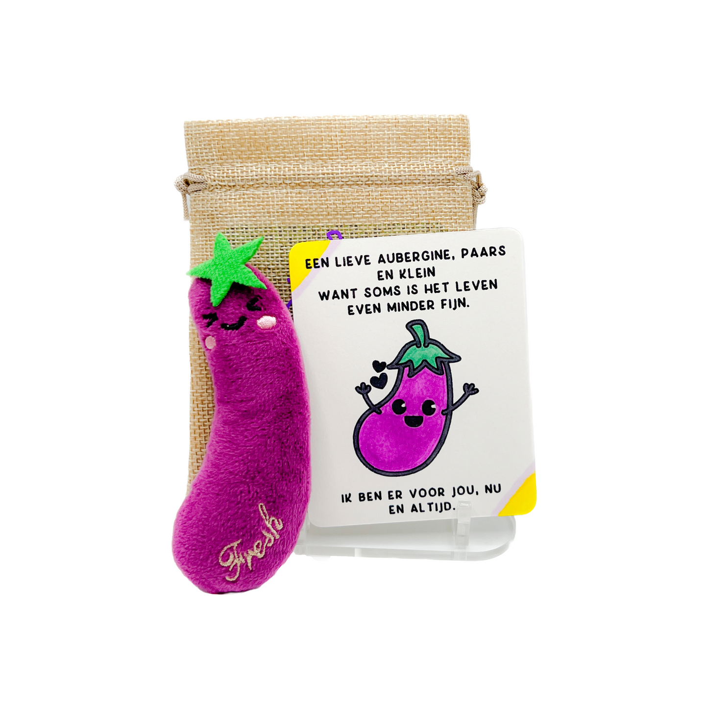 Emotionele support aubergine