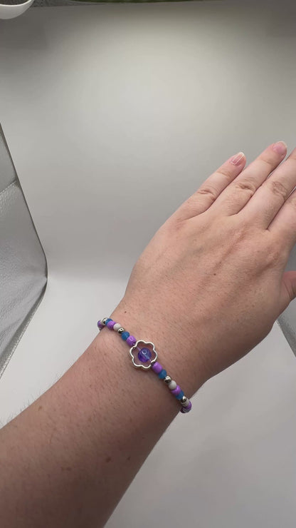 Fidget armband paars